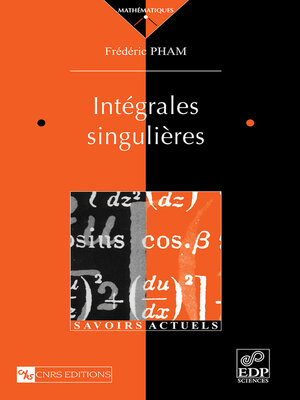 cover image of Intégrales singulières